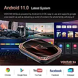 Vontar X4 4/32 GB Amlogic S905X4 AV1 смарт ТВ приставка tv box, фото 3