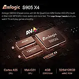Vontar X4 4/32 GB Amlogic S905X4 AV1 смарт ТВ приставка tv box, фото 4