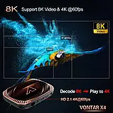 Vontar X4 4/32 GB Amlogic S905X4 AV1 смарт ТВ приставка tv box, фото 7