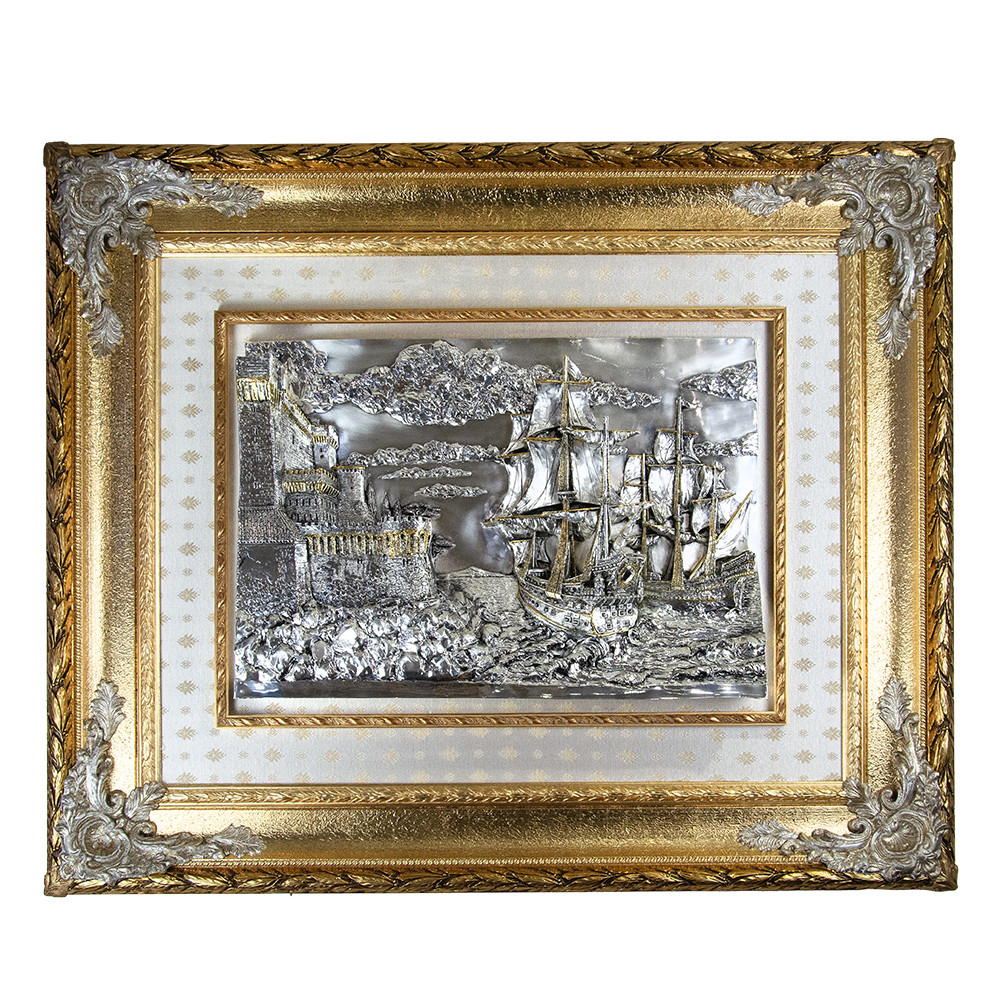 Картина «Замок и паруса», основа 115х95 см/внутр.70х50 см