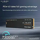 SSD Disk Western Digital Black SN850X 2TB NVMe 2280 PCIe4x4 7300MB/s, фото 3