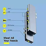 USB Хаб 7 у 2 Vothoon USB3.0/USB-C/HDMI/TF/SD/PD 68W для MacBook Pro, фото 3