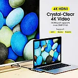 USB Хаб 7 у 2 Vothoon USB3.0/USB-C/HDMI/TF/SD/PD 68W для MacBook Pro, фото 4