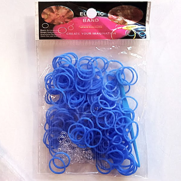 Резинки для плетіння синій 200 шт - фото 1 - id-p2251318091