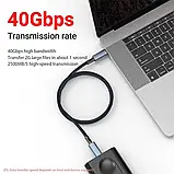 Кабель XOKO USB4.0 USB-C to USB-C 240W Fast Charging 8K/60Hz 40Gb/s 1м, фото 5