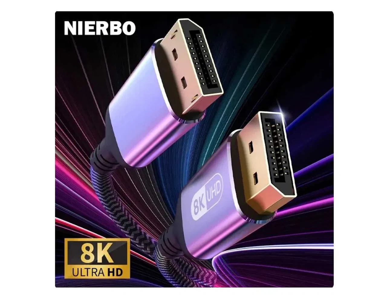 Кабель DisplayPort to DisplayPort 8K DP1.4 UltraHD 1 м, 2 м, 3 м