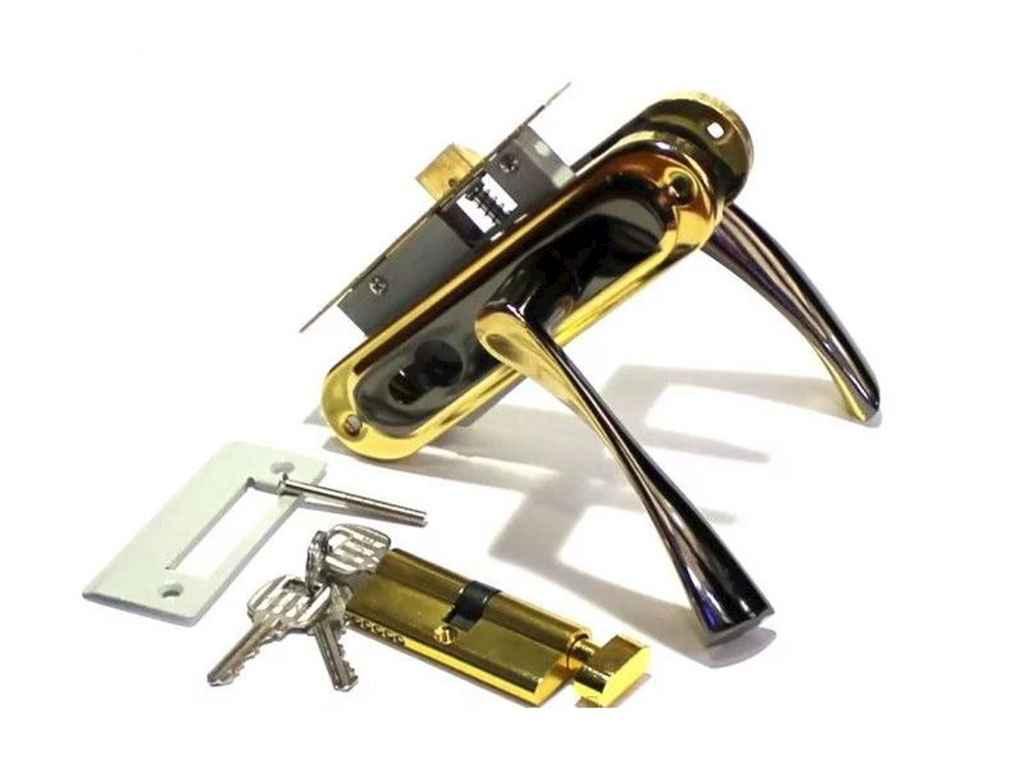 Замок врiзний з циліндром S 28 BNGP (PL04-H20) Чорне золото ТМ ФУРОР BP, фото 1