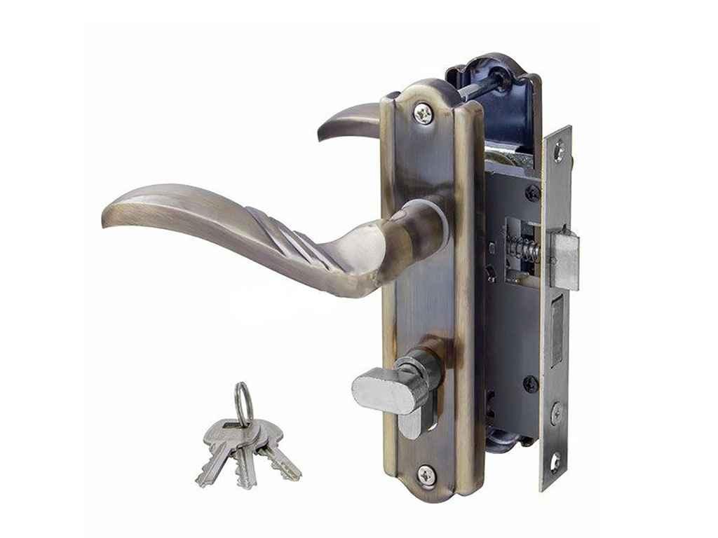 Замок врiзний з циліндром S 23 AB (PL28-H33) Бронза ТМ ФУРОР BP, фото 1