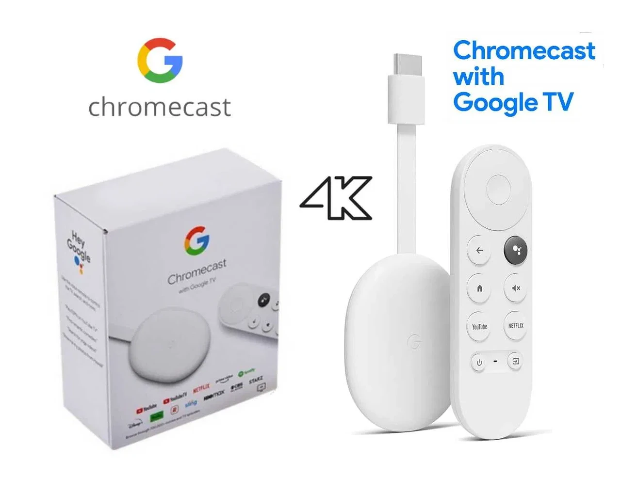 TV box Google Chromecast 4K Android 12 AFR stick тв приставка