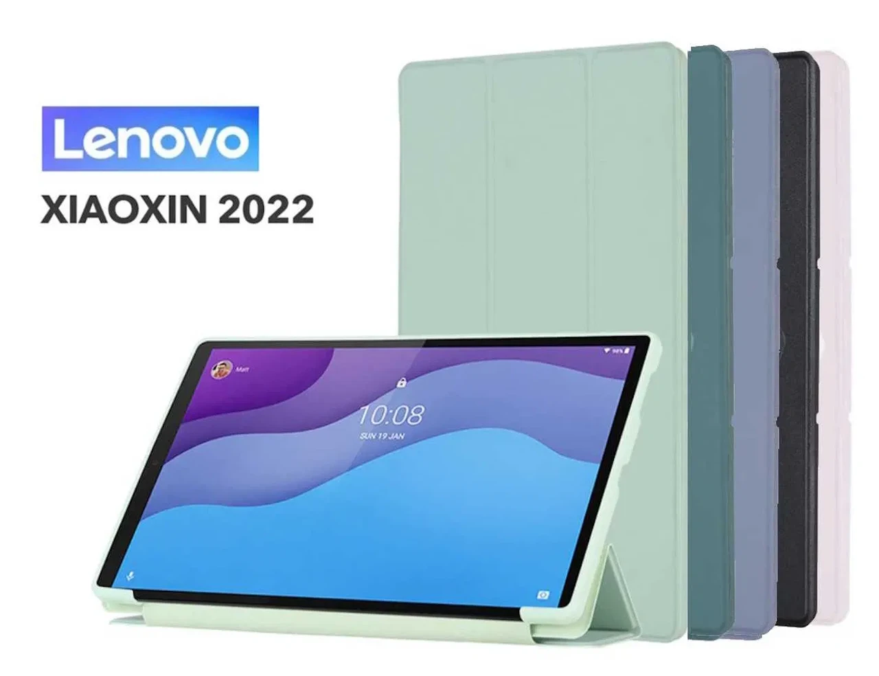 Чохол для планшета Lenovo Xiaoxin Pad 2022 10.6" Black Green Blue Pink