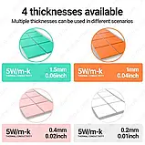 Термопрокладки силіконові JEYI 100-Pack Thermal Silicone Pads, фото 3