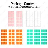 Термопрокладки силіконові JEYI 100-Pack Thermal Silicone Pads, фото 6