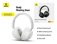 Наушники Baseus Bass 30 Max White Bluetooth 5.3 40mm 50H Low Latency