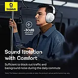 Наушники Baseus Bass 30 Max White Bluetooth 5.3 40mm 50H Low Latency, фото 5