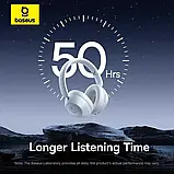 Наушники Baseus Bass 30 Max White Bluetooth 5.3 40mm 50H Low Latency, фото 7