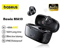 Навушники Baseus Bowie MA10 ANC 48 дБ 140h BT 5.3 IPX6 із шумозаглушенням