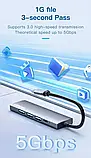 Type-C Хаб Lenovo 5in1 (3*USB3.0 + Type C + HDMI) HUB Adapter S705, фото 8