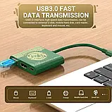 Адаптер HUB 3in1 USB-C to USB 3.0/HDMI/USB-C для Nintendo Switch Grey, фото 6