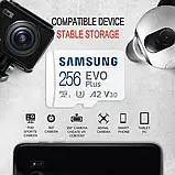 Картка пам'яті Samsung EVO Plus 256Gb microSDXC UHS-I U3 V30 A2 4K, фото 3