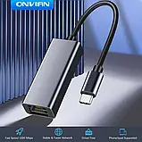 Адаптер Onvian Aluminum з USB-C на Gigabit Ethernet Adapter MacBook, фото 3