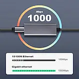 Адаптер Onvian Aluminum з USB-C на Gigabit Ethernet Adapter MacBook, фото 4