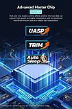 Зовнішня кишеня UnionSine 20Gbps M.2 NVMe/SATA SSD to USB 3.2 адаптер, фото 5