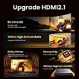 Перемикач сплітер UGREEN HDMI 2.1 Switch (3 in 1 out) 8K UltraHD, фото 3