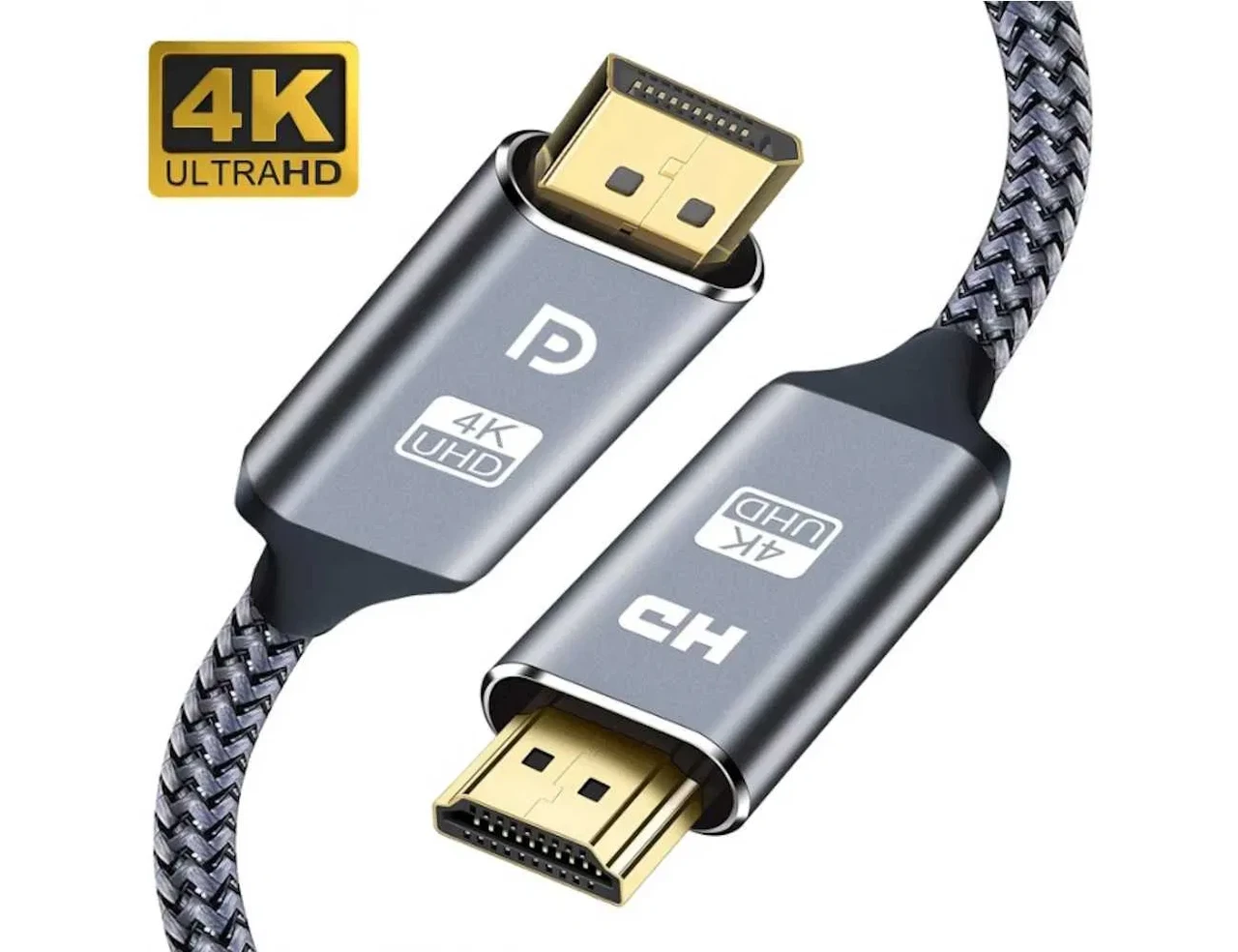 Кабель мультимедійний DisplayPort to HDMI v2.0 4K UltraHD 1/2/3 метри