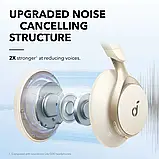 Навушники Anker Soundcore Space One Hi-Res Audio LDAC ANC 55H White, фото 4