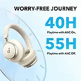 Навушники Anker Soundcore Space One Hi-Res Audio LDAC ANC 55H White, фото 7
