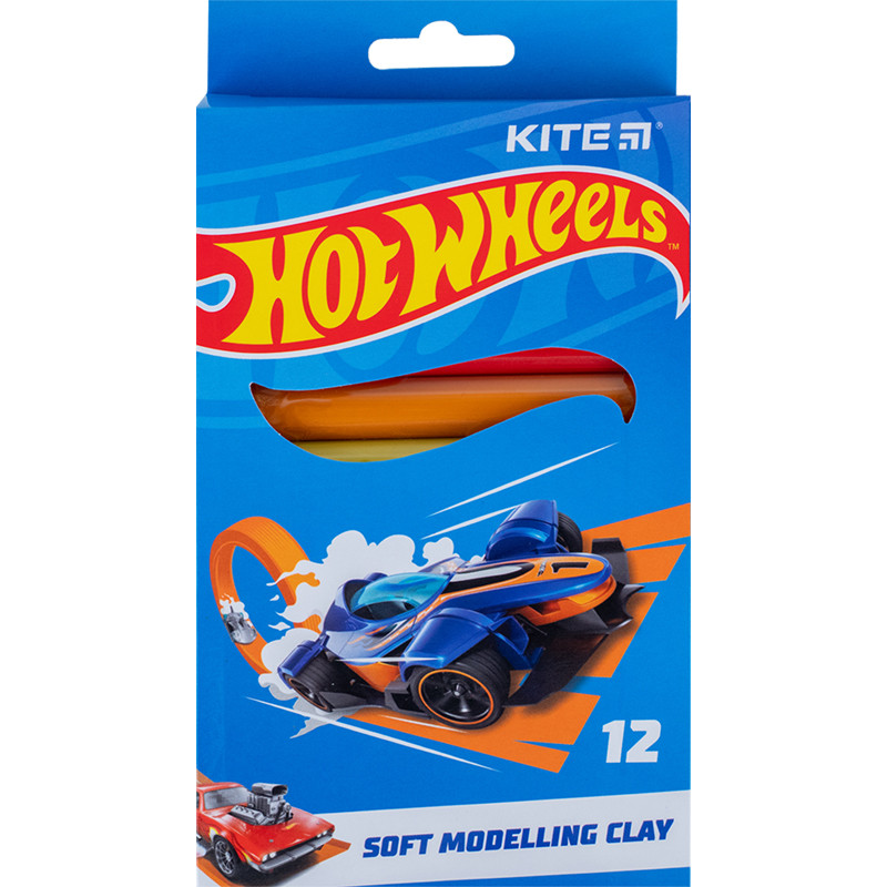 Пластилін"Kite" 12кол.200г Hot Wheels HW23-086