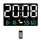 Настільний/настінний електронний LED годинник, термометр, гігрометр, фото 9
