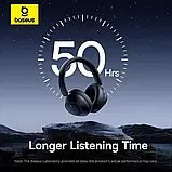 Наушники Baseus Bass 30 Max Black Bluetooth 5.3 40mm 50H Low Latency, фото 6