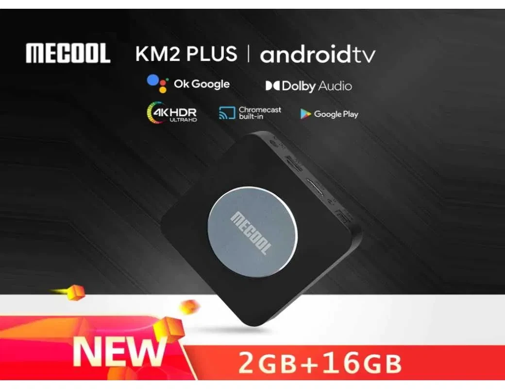 TV Box MECOOL KM2 PLUS 2/16Gb Amlogic S905X4-B Netflix ТВ-приставка