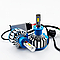 Світлодіодні LED-лампи для авто Megalight H3 12 V-24 V T1 6000 K 3500L активне охолодження, фото 4