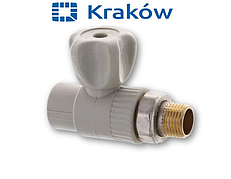 Радіаторний кран 20x1/2" Krakow прямий (лат. кул)