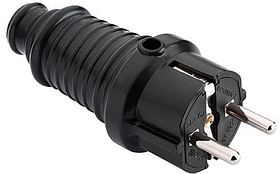 Вилка Mono Electric Каучукова із заземленням (170-010102-705)
