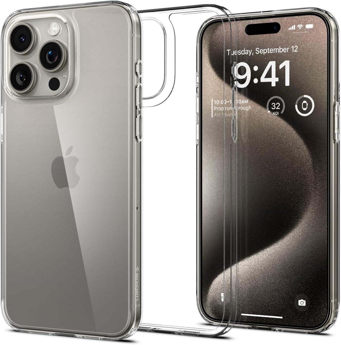 Чохол Spigen для iPhone 15 Pro Max - Airskin Hybrid, Crystal Cleare (ACS06554)