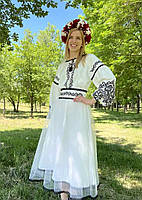 Ніжна вишита сукня з повітряною спідницею "Первоцвіт"