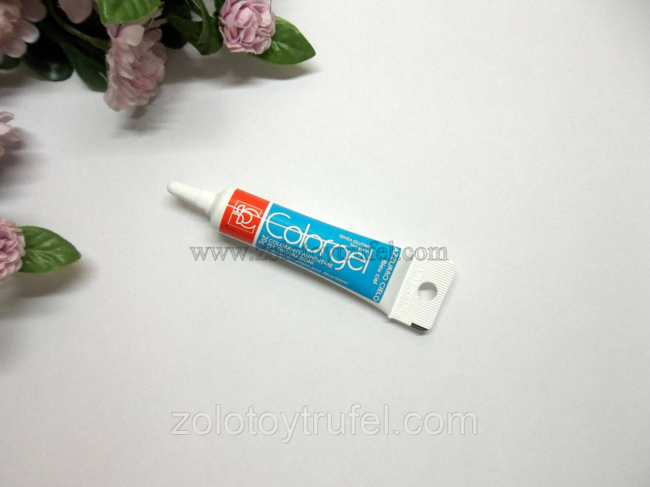 Барвник гелевий "Блакитний (Azzurro Cielo)" 20 г ТМ "Modecor"
