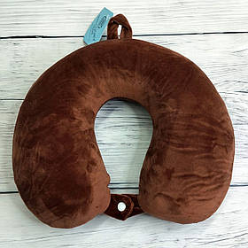 Ортопедична подушка для подорожей Malloory Home коричнева