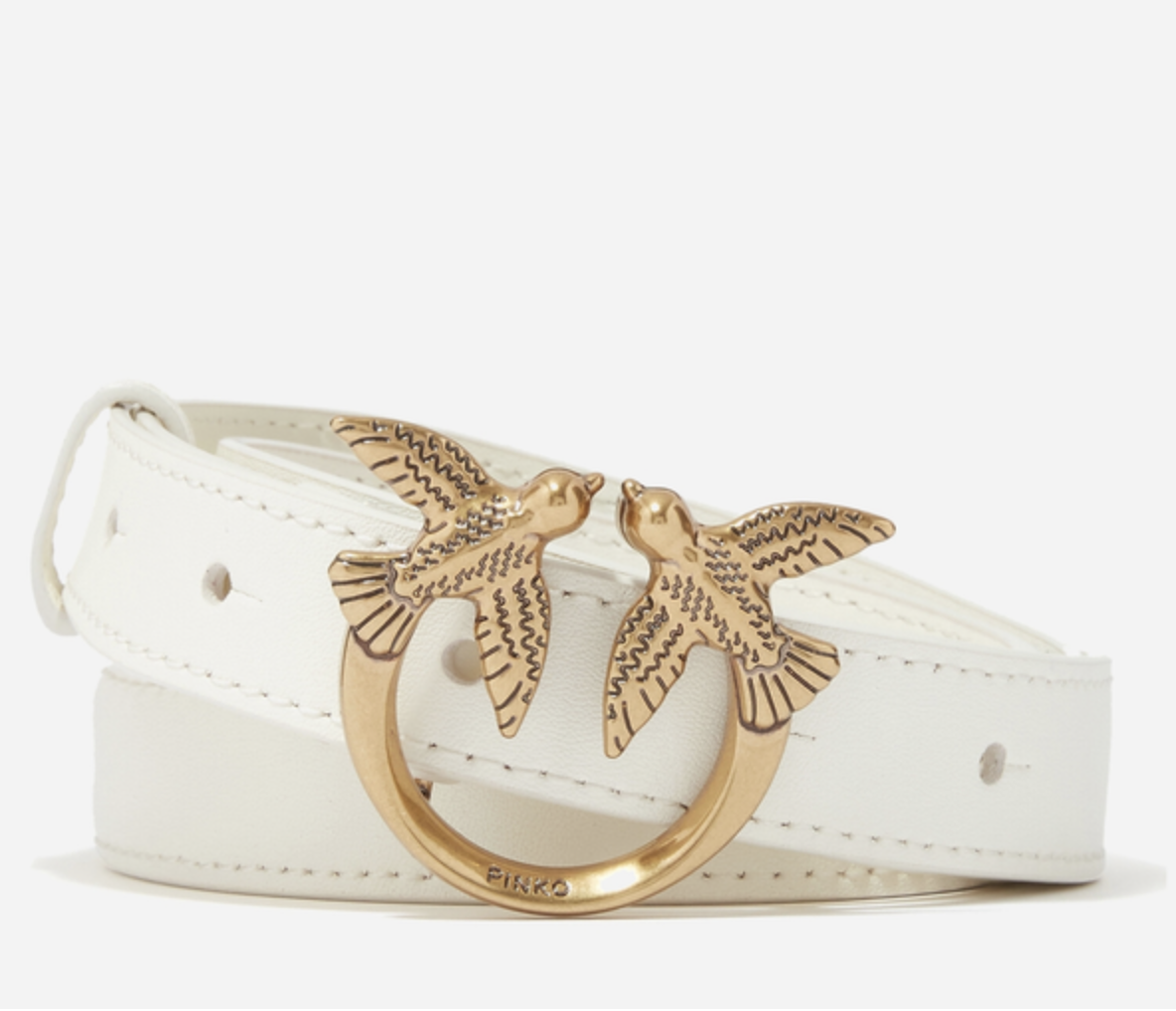 Ремінь жіночий Pinko LOVE BERRY H2 BELT 95см білий. (0909)