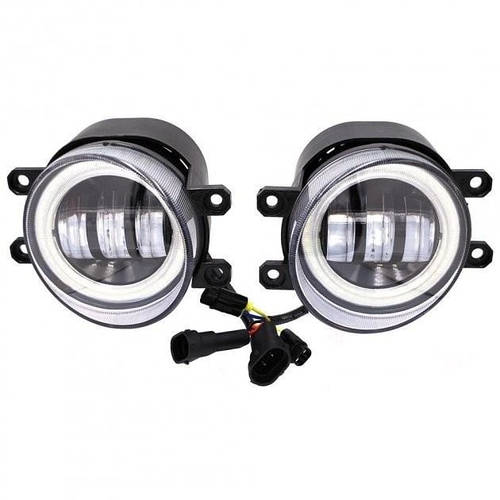 Дополнительные противотуманные LED фары ПТФ на Toyota Prado 150 Bi W/Y ...