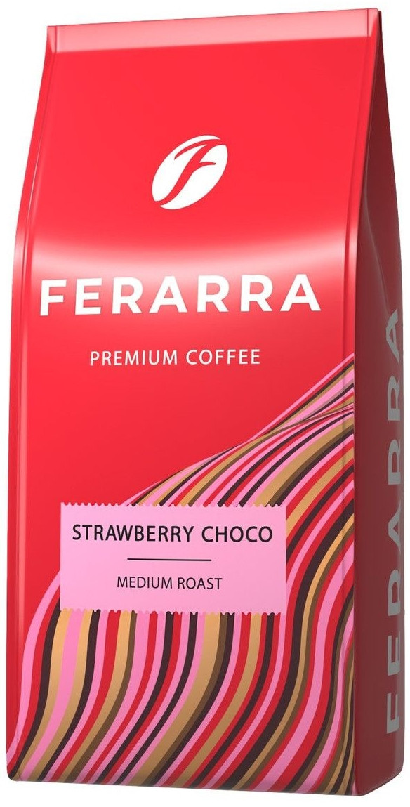 Новинка! Кава в зернах Ferarra Strawberry Choco з ароматом полуничного шоколаду 1кг