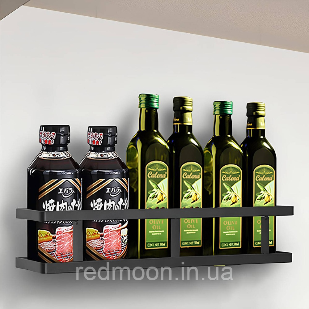 Настінна полиця органайзер для кухні (30х12х5см), 1шт / Підвісна полиця для спецій / Органайзер на кухню
