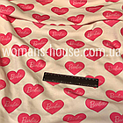 Тканина велюр Плюш (спорт) принт друкований Барбі, фото 2