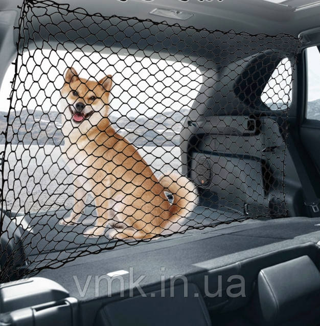 Сітка-бар'єр від тварин в багажник авто 116*67 см, фото 1