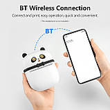 Кишеньковий принтер для фотографій bluetooth термопринтер дитячий принтер для телефону портативний принтер, фото 8