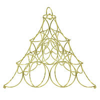 Піраміда для фруктів Homax золото 32х27х28 см (LF-149 ОТ)