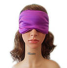 Маска для сну із шовку Silenta Silk Лілова + беруші, фото 5